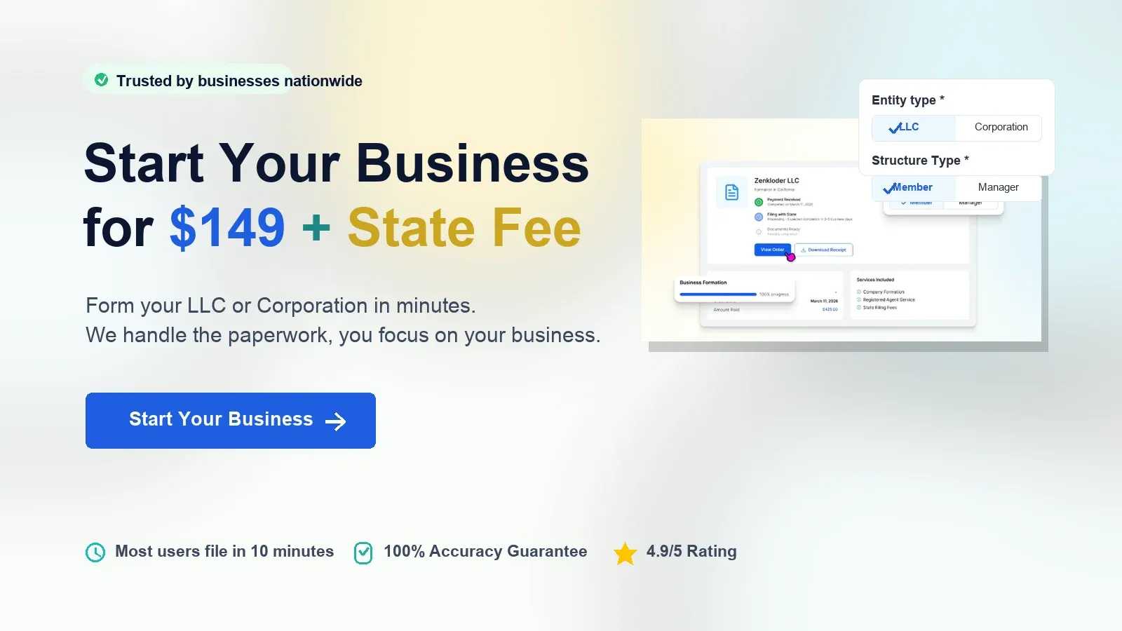 how to start your business with legal.com